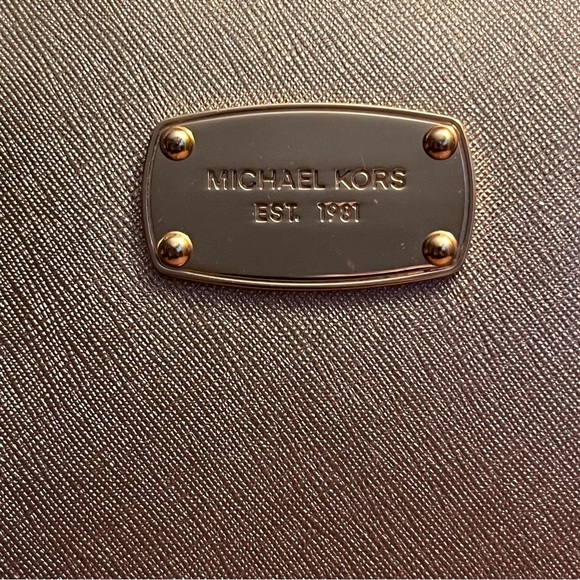 Michael Kors Gold Leather Cindy Dome Satchel - Picture 2 of 13